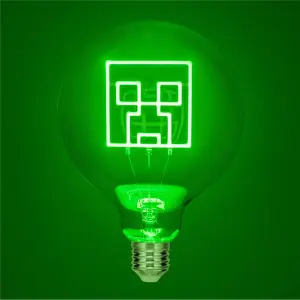 Διακοσμητική λάμπα LED Paladone Creeper Neon Bulb E27 image-1