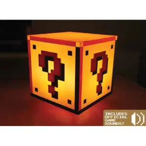 Lampada Paladone Super Mario Bros. Lampe Question Block image-0