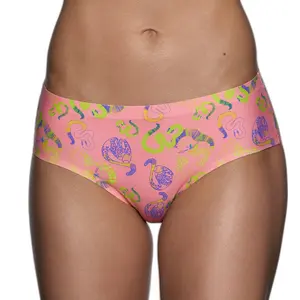 Cuecas femininas Paloma Pink Neon Panthersnake Classic image-0