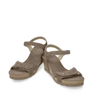 Sandales compensées en velour femme Panama Jack Julia B73 image-1