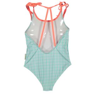 Baby girl 1-piece swimsuit Paper Boat Gingham splash image-1