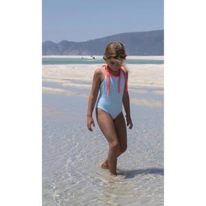 Baby girl 1-piece swimsuit Paper Boat Gingham splash image-4