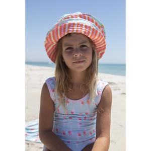 Cappello da pescatore da bambina Paper Boat Beach Stripes And Bows Bucket image-2