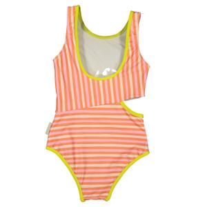 Costume da bagno 1 pezzo per bambina Paper Boat Beach Stripes image-1