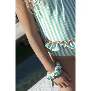 Λαστιχάκι μαλλιών για κορίτσι Paper Boat Pop stripes image-1