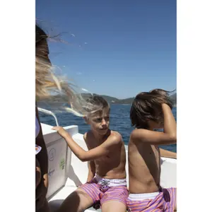 Badehose für Babies Paper Boat Lavander Stripes Classic image-4