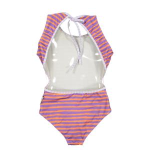 Costume da bagno 1 pezzo per bambina Paper Boat Lavander Stripes Triquin image-1