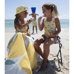 Bath towel Paper Boat Lemonberry image-2