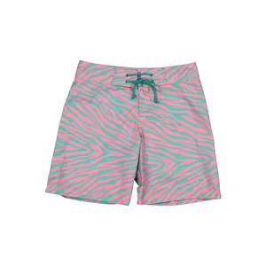 Children's swimming shorts Paper Boat Minty Waves Surfer image-0