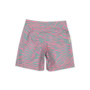 Children's swimming shorts Paper Boat Minty Waves Surfer image-1