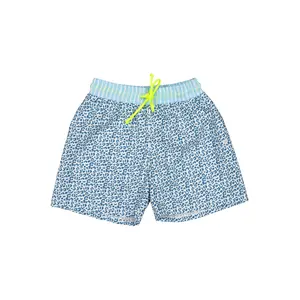 Children's swimming shorts Paper Boat Animal Dots Sunset Classic image-0