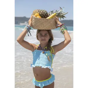 Μαγιό δύο κομματιών για κορίτσι Paper Boat Water garden Smocked image-2
