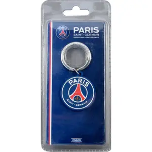 Rubber logo key ring - psg blister image-0