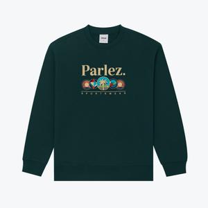 parss24068-sweatshirt-parlez-reefer-crew-deep-green