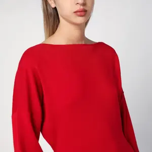 Midi jurk van wol en kasjmier voor vrouwen Parosh image-3