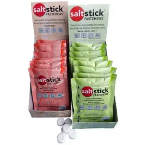 Caja de 12 rollos de 10 pastillas Saltstick à croquer goût citron image-0