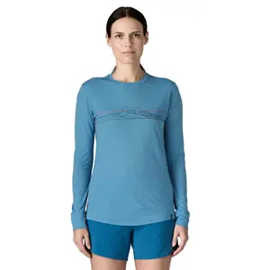 Langærmet trykt T-shirt til kvinder Patagonia Cap Cool image-1