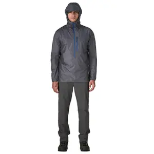 Hooded waterproof jacket Patagonia Houdini Rock image-2