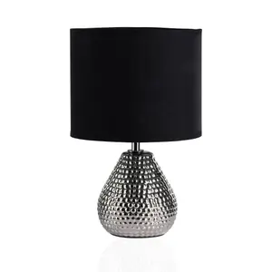 Table lamp Pauleen Sip of silver E14 image-0