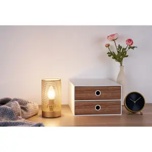 Tischlampe Pauleen Golden Mesh E14 image-2