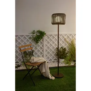 Outdoor synthetic rattan floor lamp Pauleen Sunshine Elegance image-4