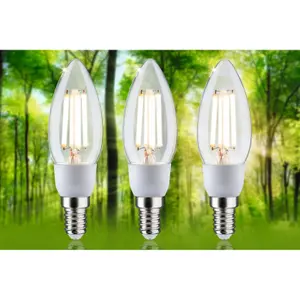 Glühbirne Glühfaden Led-Kerze Paulmann Eco-Line 230 V E14 3x525lm 3000K image-3