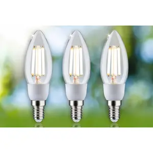 Glühbirne Glühfaden Led-Kerze Paulmann Eco-Line 230 V E14 3x525lm 3000K image-2