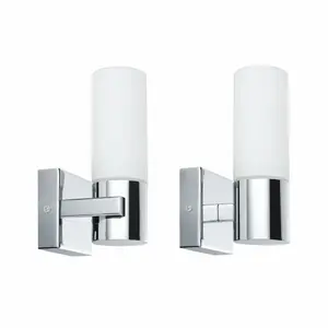 Set of 2 wall lights Paulmann Gemini IP44 E14 image-0