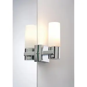 Set of 2 wall lights Paulmann Gemini IP44 E14 image-2