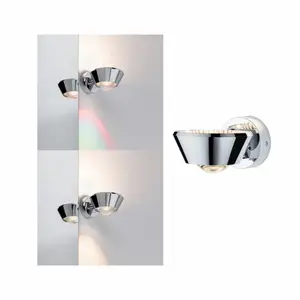 Dimmbare Led-Wandleuchte Paulmann Sabik IP44 image-1