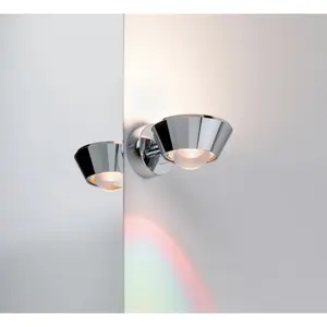 Dimmbare Led-Wandleuchte Paulmann Sabik IP44 image-2