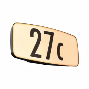 LED house number with motion detector Paulmann Sheera Smart Home Zigbee IP44 276x73mm 430lm 230V image-0