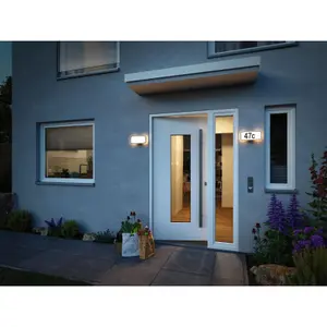LED house number with motion detector Paulmann Sheera Smart Home Zigbee IP44 276x73mm 430lm 230V image-1