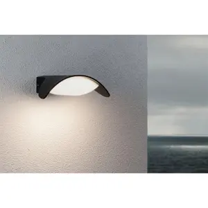 Outdoor led wall lamp Paulmann Mesana IP44 66mm 3000K 800lm 230V image-3