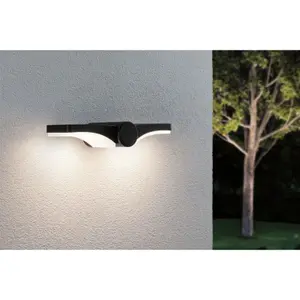 Outdoor led wall lamp Paulmann Pekana IP44 55mm 3000K 2x480lm 230V image-2