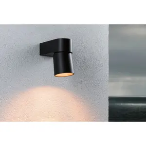 Insect-friendly led outdoor wall light Paulmann Kimu IP44 80mm 2200K 500lm 230V 70° image-3