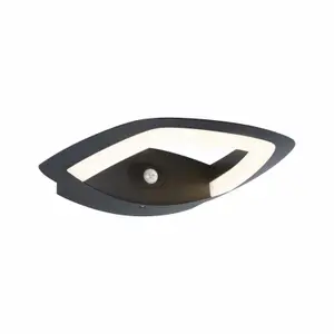 Outdoor led wall light motion detector Paulmann Akena IP44 70mm 3000K 800lm 230V image-0