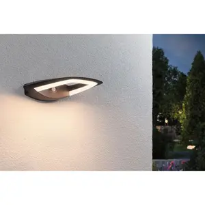 Outdoor led wall light motion detector Paulmann Akena IP44 70mm 3000K 800lm 230V image-2