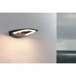 Outdoor led wall light motion detector Paulmann Akena IP44 70mm 3000K 800lm 230V image-1