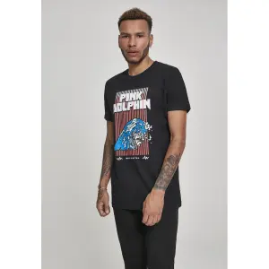 T-shirt Pink Dolphin digital waves image-2