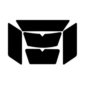 5 repositionable reflective stickers Chaft image-0