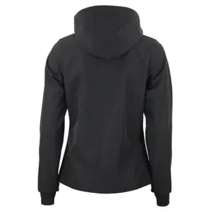 Blouson à capuche zippé contrecolle mesh femme Peak Mountain Softshell image-1