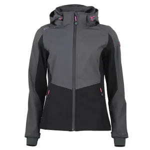 Mesh women's zip-up hooded jacket Peak Mountain Softshell