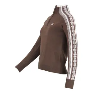 Pullover de gola alta com 1/2 fecho para mulher Peak Mountain Adomino image-2