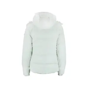 Women's fur down jacket with integral hood Peak Mountain image-1