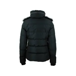 Women's fur down jacket with integral hood Peak Mountain image-1