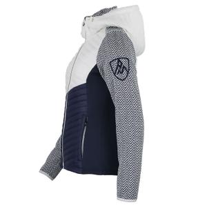 Women’s fleece jacket with quilted panels Peak Mountain Amir image-1