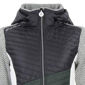 Women's fleece jacket with removable hood and quilted panels Peak Mountain Amir image-4