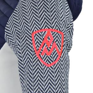 Women's fleece jacket with removable hood and quilted panels Peak Mountain Amir image-4