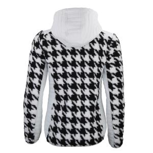 Women's zip-up two-tone hooded fleece with chest badge Peak Mountain image-1